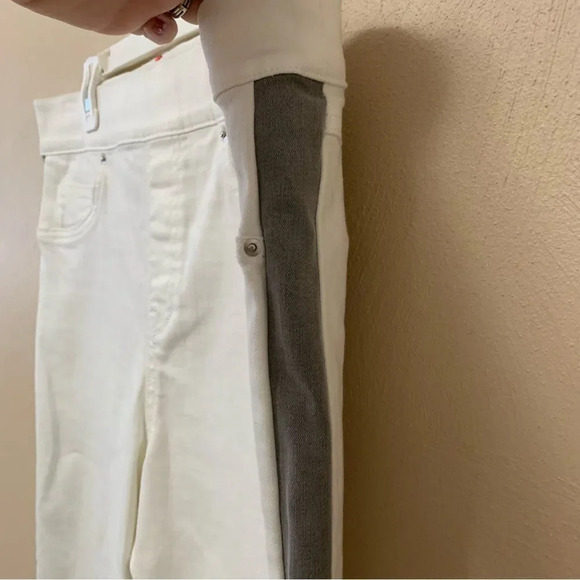 Spanx Side Stripe Distressed Skinny Jeans - Picture 6 of 13